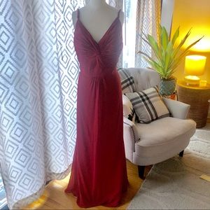 Alfred Angelo Wine Red Long Formal Dress (prom?)
